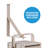 Newair Hardwired 240v Electric Garage Heater, Ceiling Mounted with Adjustable Louvers and Tilt Head, Heats up to 500 sq. ft. of Space