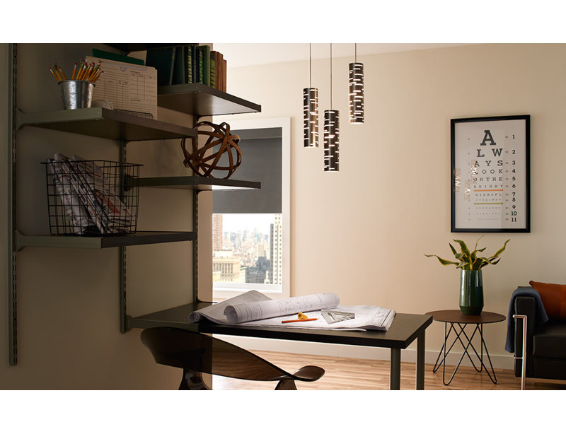 Chouinard 1-Light Cylinder Pendant, Satin Nickel, 90 CRI 3000K LED