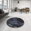 Tapis bleu/gris marine tissé à la machine-805871439