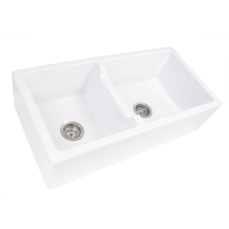 Hyannis 35.5'' L Double Basin Kitchen Sink