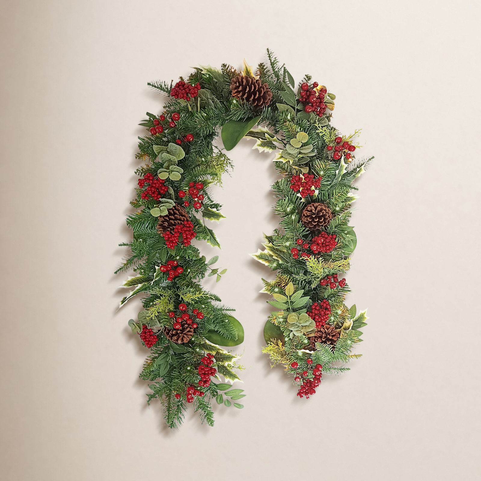72" Pre-Lit Christmas Garland