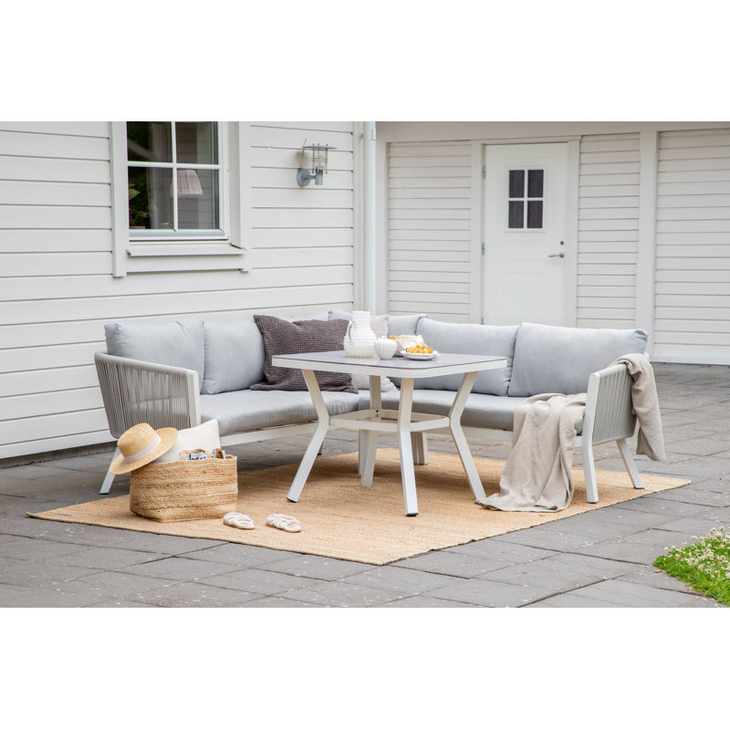 Wurtsboro 6 - Person Deep Seating with Cushions, White