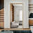 (ONLY 1 PC) Full-Body Floor Mirror With Artificial Wood Frame, Elegant Design And Durability