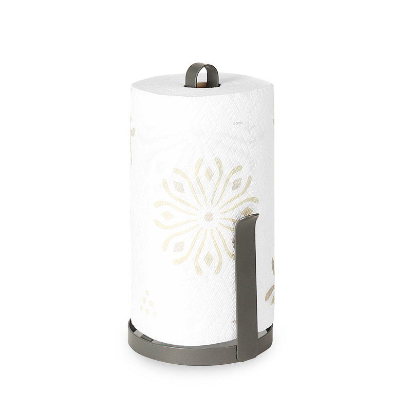Matera Metal Paper Towel Holder, Gray