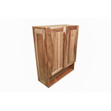 Curvature Teak Wall Bathroom Cabinet