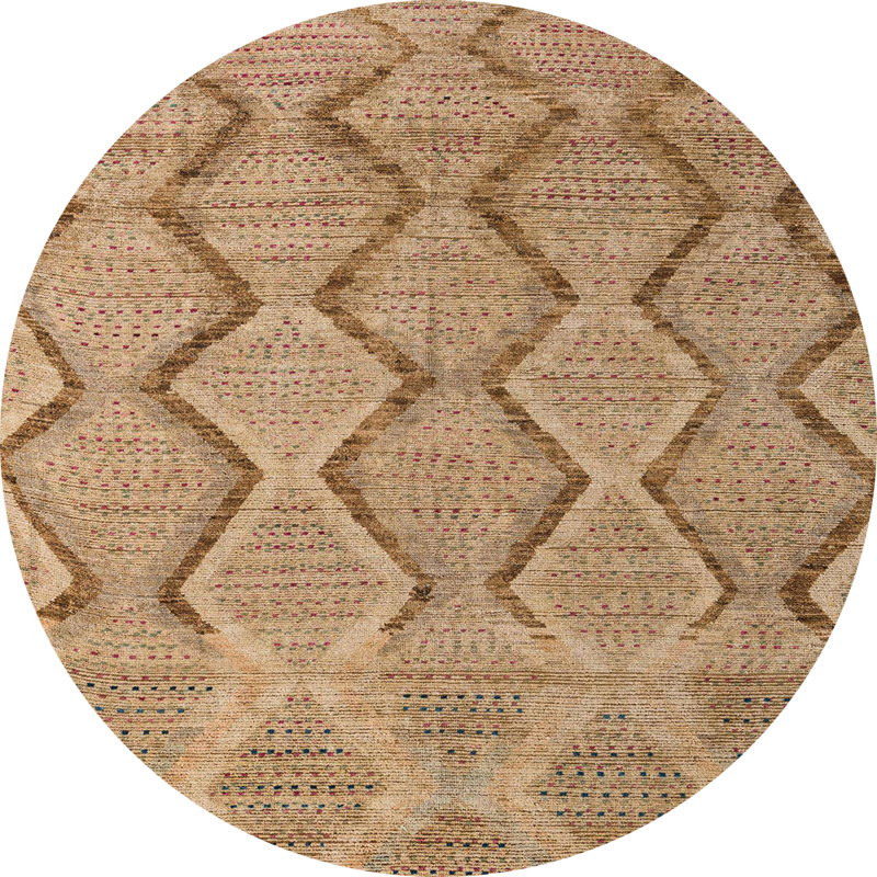 Tapis multicolore, Rond 4 pi