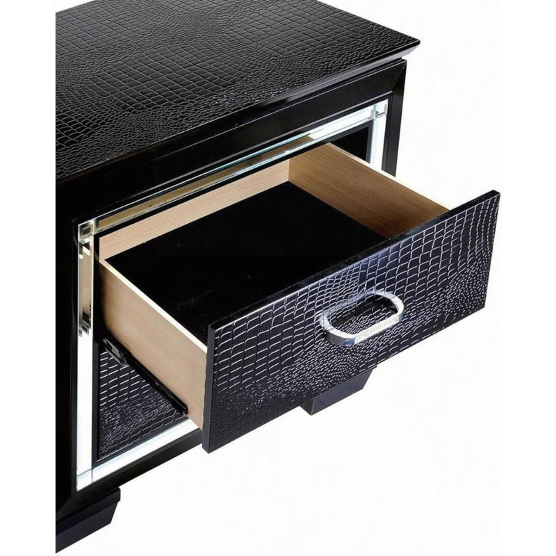 Table de chevet 1Pc, Noir