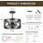 Farmhouse Semi Flush Mount Ceiling Light Fixtures, 3-Light Black Ceiling Light Rustic Light Fixtures For Hallway Entrance Kitchen Bedroom-479288532