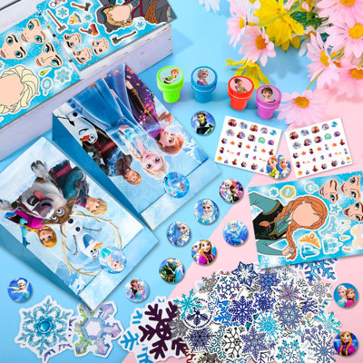 Frozen Party Favors, 115 pièces tout-en-un Frozen Birthday Party Favors