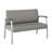 Arrive Collection Vinyl Seat Waiting Room Loveseat Chair with Metal Frame and Arms-96943444