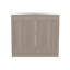Évier utilitaire large de 39 po Zurich, armoire à deux portes avec deux tablettes, évier en acier inoxydable, salle de lavage, évier de garage, gris clair
