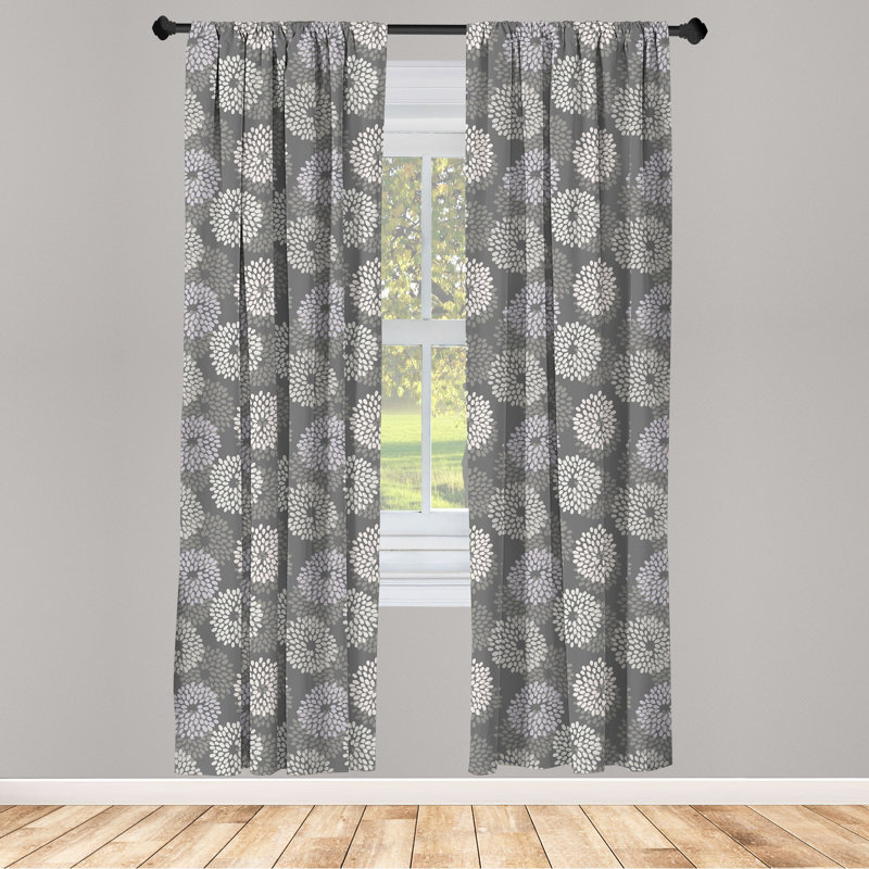 Rideaux 4 panneaux East Urban Home, L 56 po x L 63 po