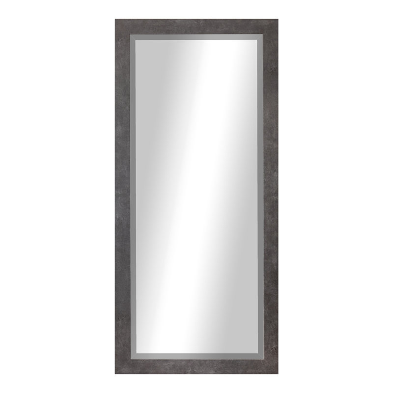 Beveled Full Length Mirror, Concrete