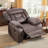 Etherine 39.4" Wide Modern And Overstuffed Faux Leather Manual Wall Standard Recliner-961377069