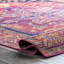 Tapis à motif de médaillon pour le salon, la chambre à coucher, la salle à manger et la cuisine Aliece, rose / orange-44472202