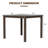 Square Dining Table