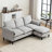 Convertible Combination Sofa With Footstools-2081924304