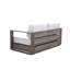 Sofa d'extérieur moderne Harbor en bois d'acacia avec coussins-1179278039