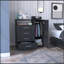 Commode 4 tiroirs, 1 tablette ouverte, plateau supérieur, armoire à porte simple-2044508088