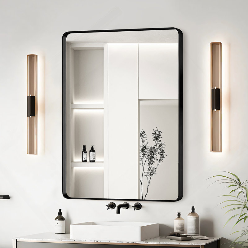 Miroir de salle de bain 20X30, Noir, 30 po x 20 po