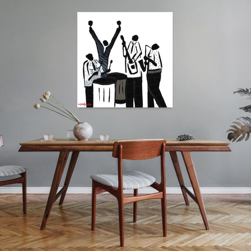 Noir, art abstrait contemporain, H 32 po x l 32 po
