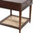 Maxwelton Solid Wood End Table with Drawer and Woven Cane Storage Shelf-1416871333