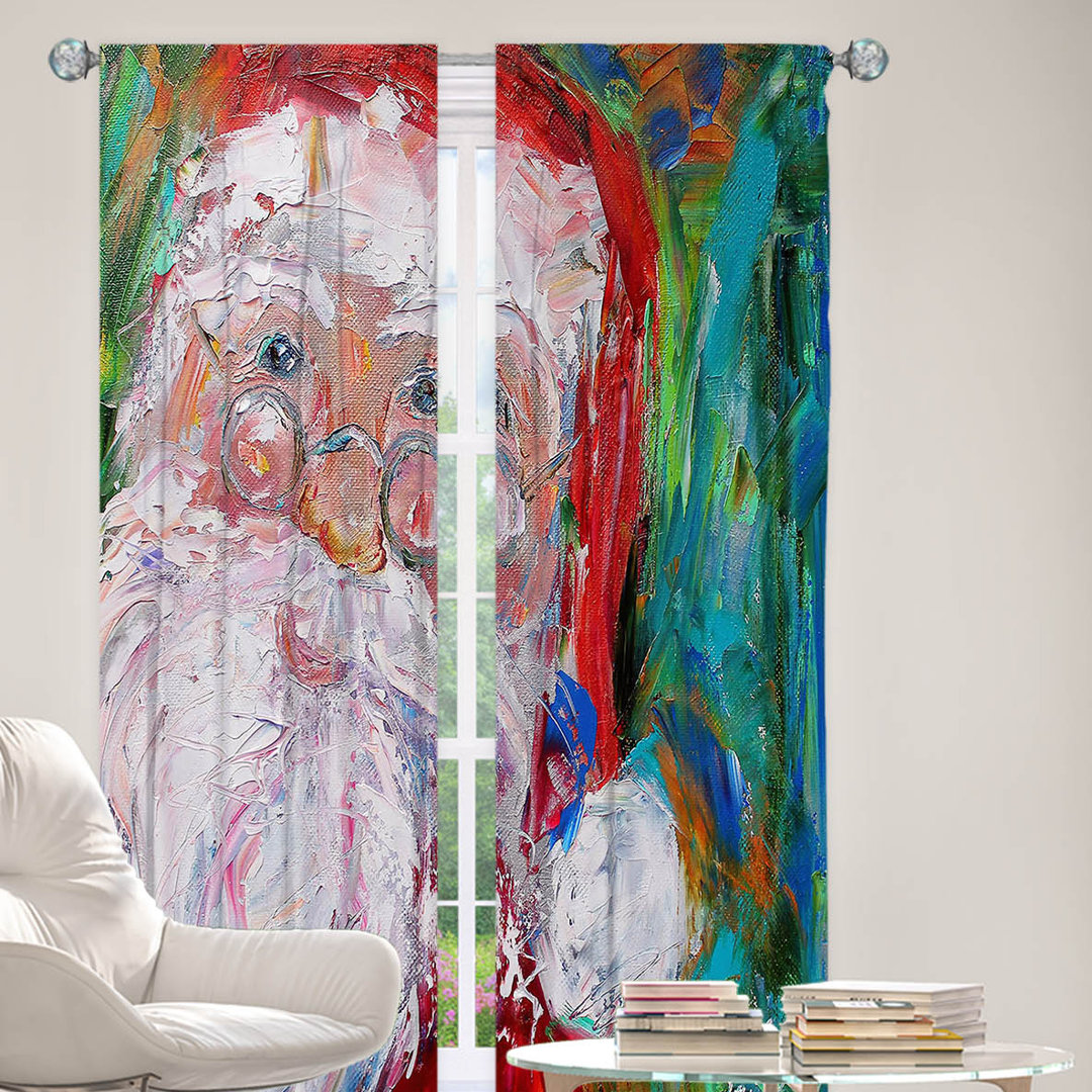 2 Piece Polyester Curtain Set East Urban Home Size per 