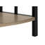 Bibliothèque, bibliothèque, étagère, d'angle, 4 niveaux, H 62 po, bureau, chambre à coucher, stratifié brun, métal noir, contemporain, moderne