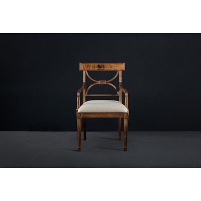 20.5'' H Upholstered Mahogany Armchair