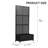 Metal Planter Box with Trellis and Wheels-875720062