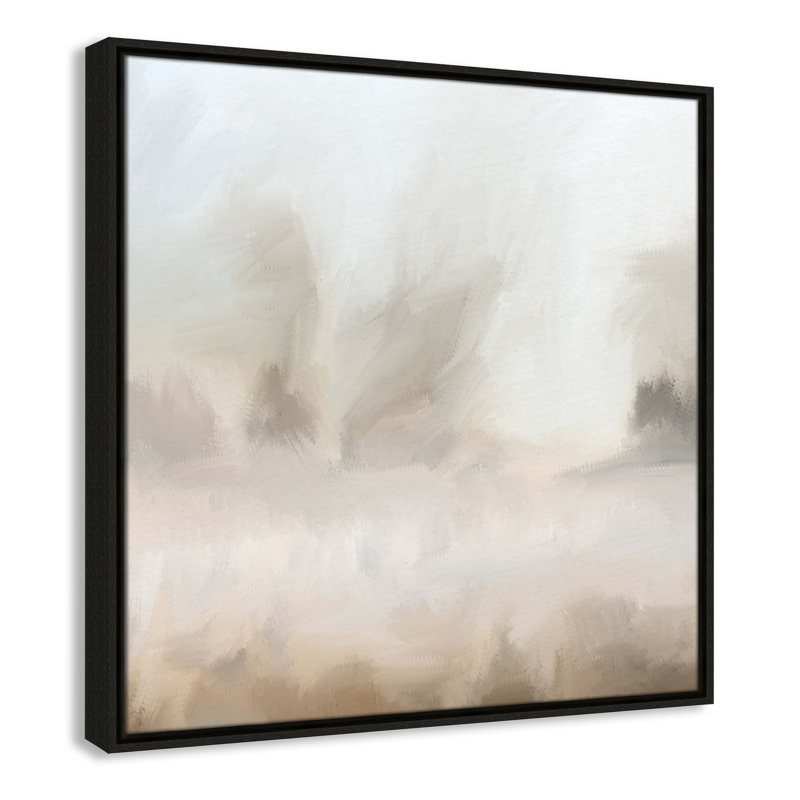 Bushwick Mirage - Toile à cadre flottant, L 25,5 po x H 25,5 po, Espresso