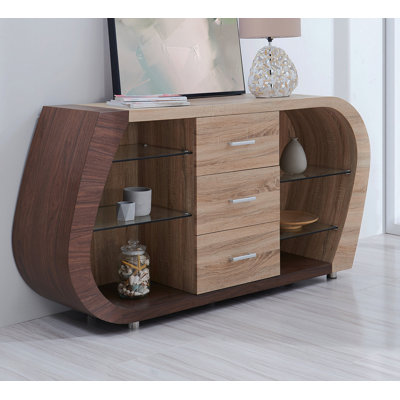 Deamontae 71" Wide 3 Drawer Sideboard