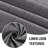 Linen Look 100% Blackout Curtains for Bedroom Full Light Blocking Rod Pocket 42 Inches Wide Linen Textured Thick Window Curtain Drapes with Backing-1600622893-1600622936
