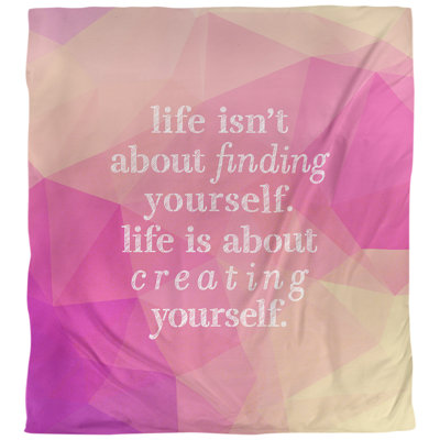 Housse de couette simple Creative Yourself Quote