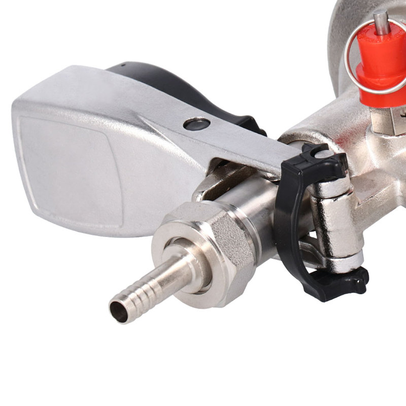 Coupleur de distributeur de robinet de bière en acier inoxydable de type G5 / 8 A avec accessoire de brassage de soupape de sûreté