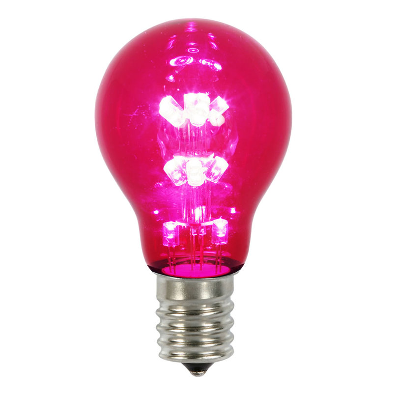 Ampoules de rechange A19 DEL transparentes E26, Rose