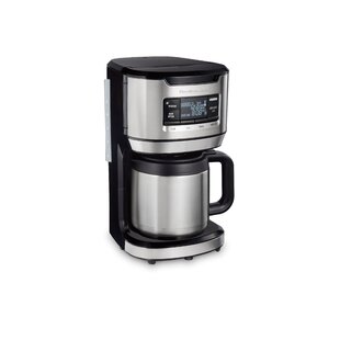 Bonsenkitchen 12-Cup Programmable Drip Coffee Maker, Front Fill Coffee Ground, 2 Hours Warming, 1.8L Large Tank,cm8102