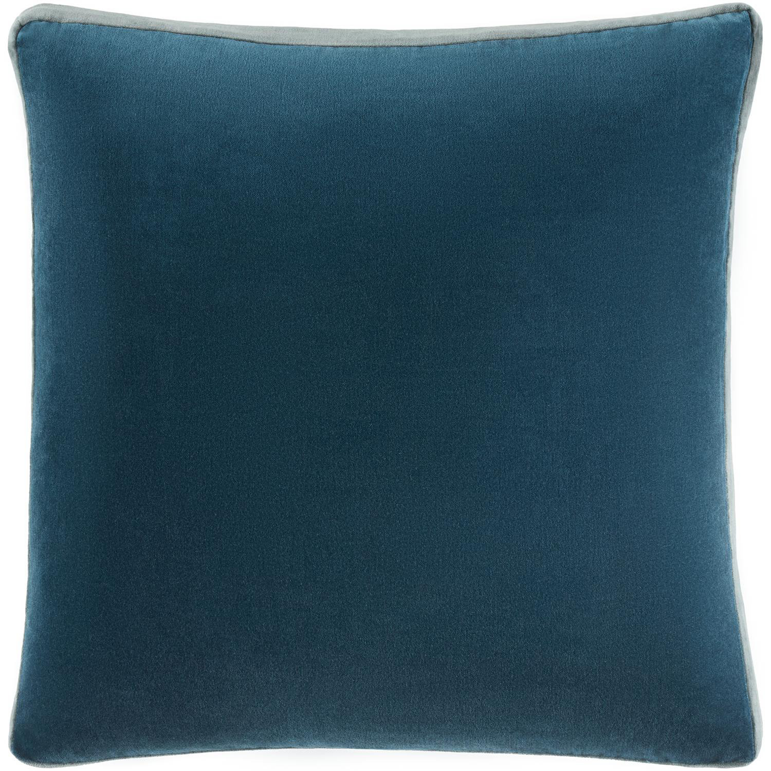  Nicholas Cotton Throw Pillow, Blue/Gray, 18" x 18", Pillow Cover Only - No Insert