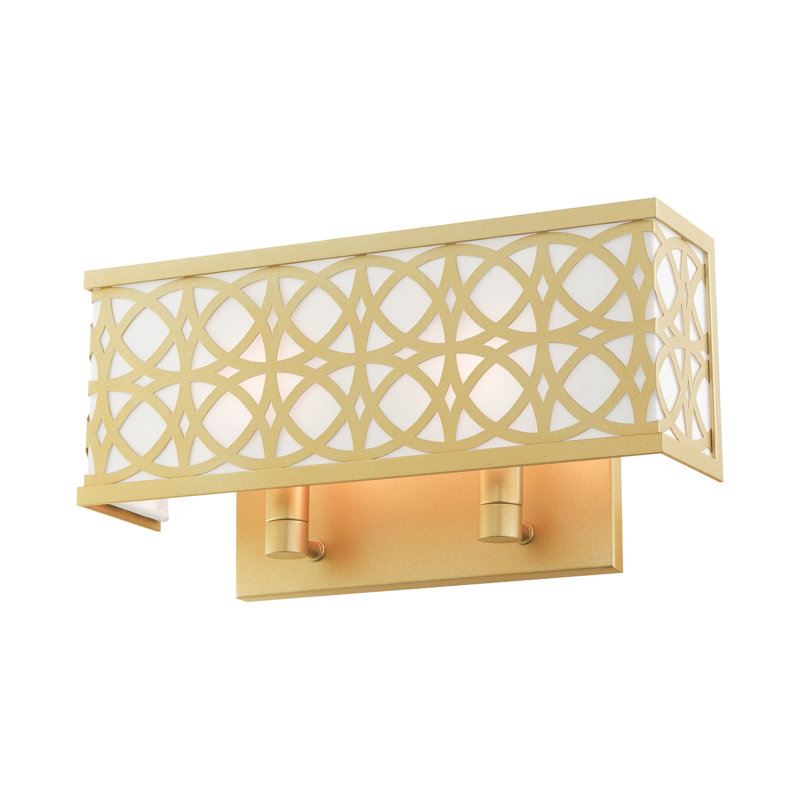 Eraman Steel Flush Mounted Sconce, Soft Gold