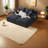 Comfortable Black Fabric Sectionals, Modern L-shaped Couch For Living Room