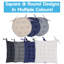 Harbour Housewares Square Seat Pad - 40 x 40cm-129894626-129894629