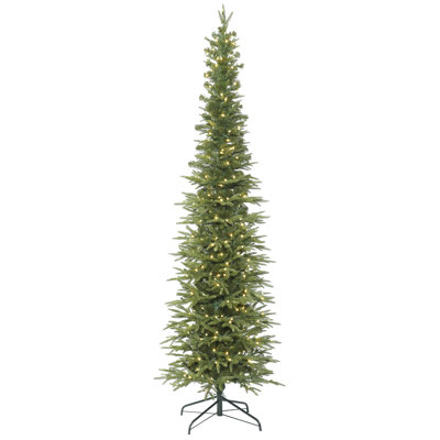 Bixley Pencil 8.5' Fir Artificial Christmas Tree with 550 Warm White LED Lights