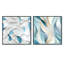 Serene Structures I - Ensemble de 2 collages de formes abstraites carrées-101858784-101858785