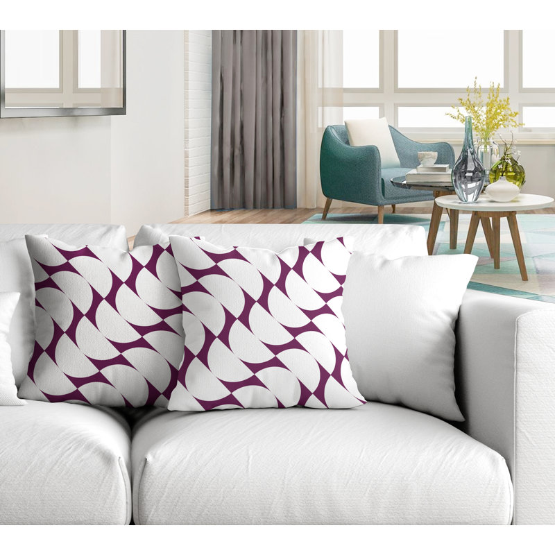 Coussin Piers, L 17 po x H 17 po, Mauve