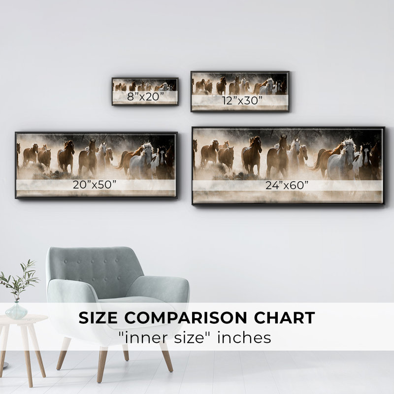 Kickin Up Dust- Framed Canvas