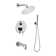 Salamonio 1-Spray Tub and Shower Faucet Combo with Round Showerhead and Handheld Shower