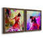 Danseuse - ensemble de 2 peintures sur toile encadrées-883619133-883619134