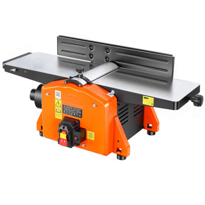 Spiral Benchtop Jointer, 8 Inch, 2 HP 8500 RPM Bench Top Wood Jointer, with 18-Blade Spiral Cutterhead, Extendable Cast Aluminum Table, Up to 1/8 in Depth, Adjustable Fence, for Woodworking DIY