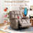 Rawleigh 41.3'' Wide Microfiber Power Lift Recliner with Lumbar Heat & 8-Point Massage & USB Port & Dual Hidden Cup Holders-66017724
