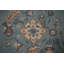Tapis bleu clair à motif géométrique traditionnel 10 x 13
